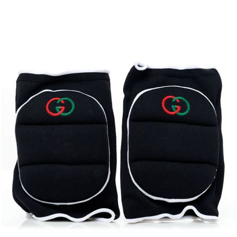 GUCCI Fabric Knee Pads M Black 1102027 